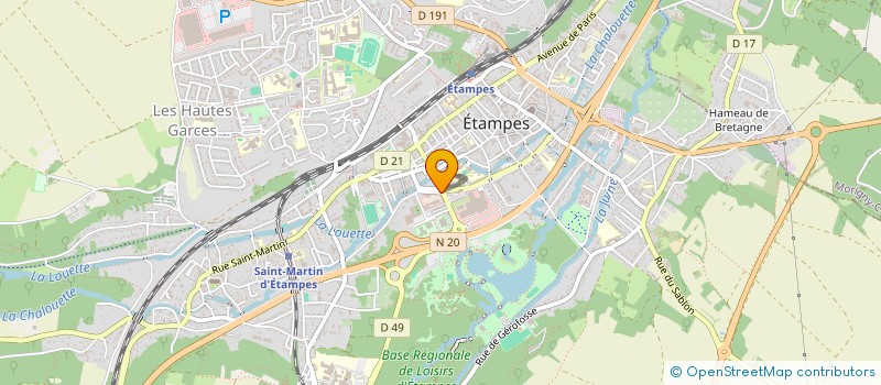 localisation de l'entreprise PYTHAGORE 91 à ETAMPES