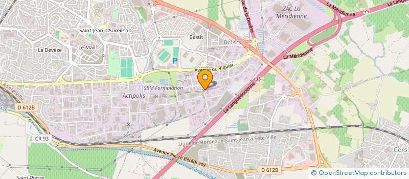 localisation de l'entreprise PYTHAGORE à VILLENEUVE-LES-BEZIERS