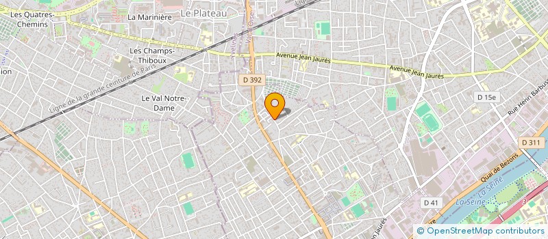 localisation de l'entreprise PYTHAGORE DATABASE CONSULTING  BEZONS