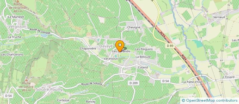 localisation de l'entreprise PYTHAGORE LD  DAVAYE