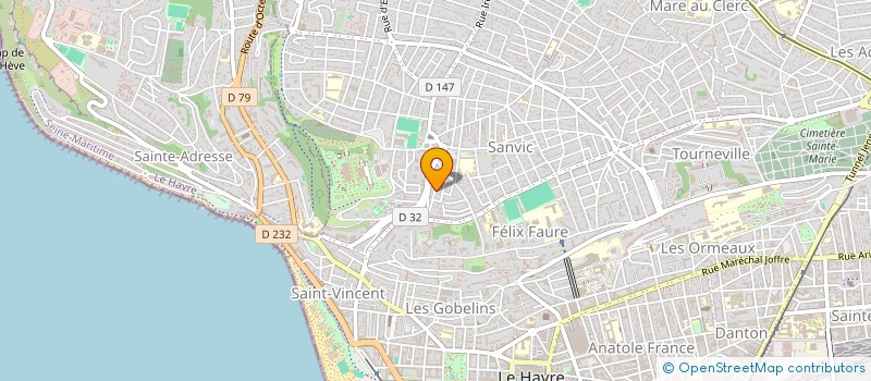 localisation de l'entreprise PYTHEAS à LE HAVRE