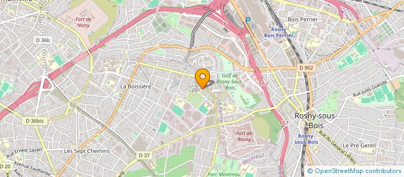 localisation de l'entreprise PYV'ON à MONTREUIL
