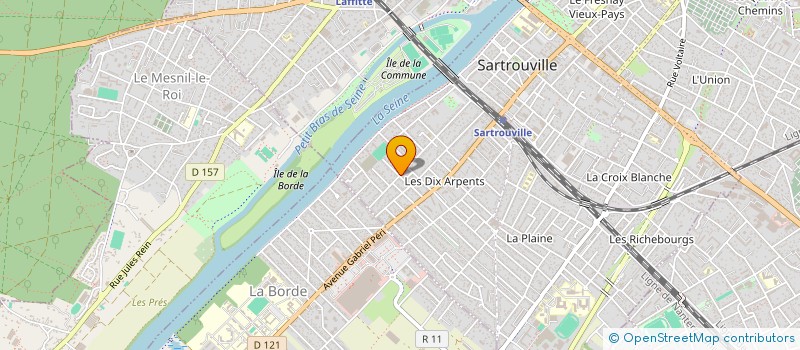 localisation de l'entreprise PYXEOS  SARTROUVILLE