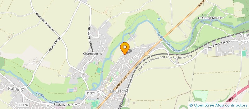 localisation de l'entreprise PYXIS  LA CRECHE