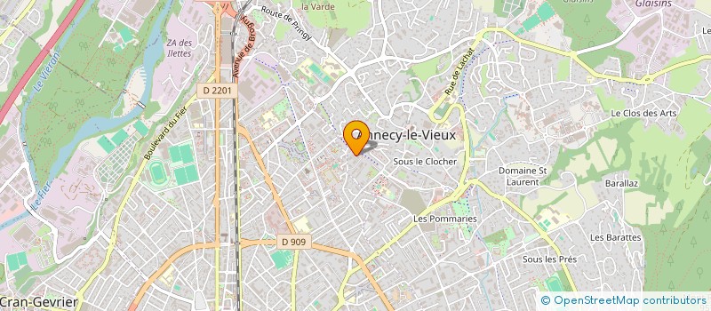 localisation de l'entreprise PYXIS CONSEIL ET DEVELOPPEMENT à ANNECY