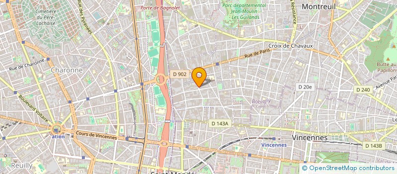 localisation de l'entreprise PZ à MONTREUIL