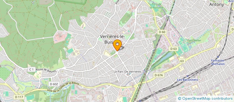 localisation de l'entreprise PZ CONSULTING  VERRIERES-LE-BUISSON