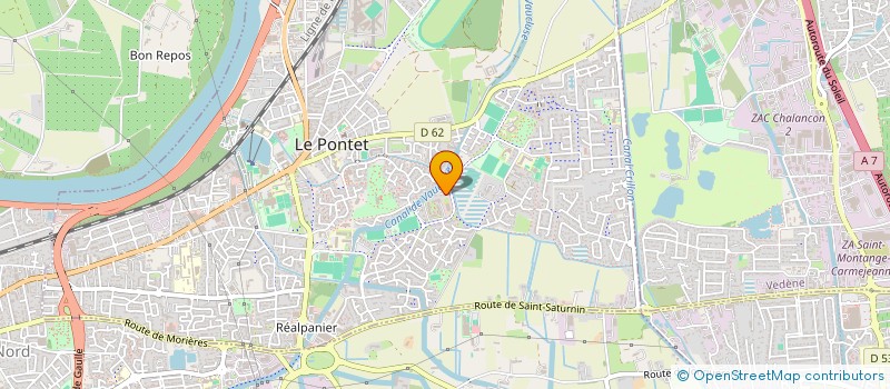 localisation de l'entreprise PZ IMMO  LE PONTET