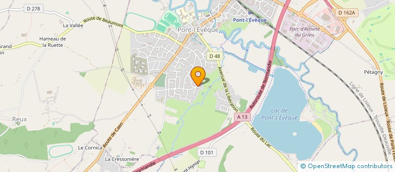 localisation de l'entreprise PZ IMMO  PONT-L EVEQUE