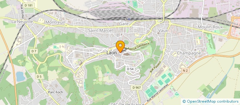 localisation de l'entreprise PZ MINETTE à LAON