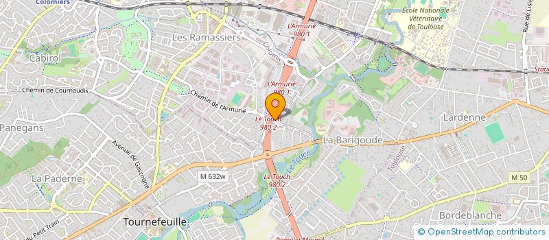 localisation de l'entreprise PZE à COLOMIERS