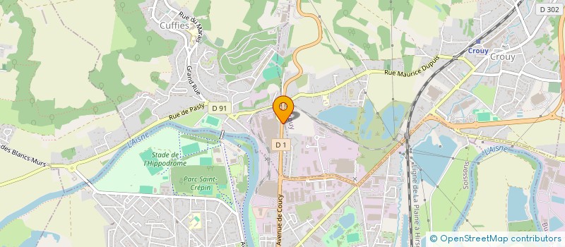 localisation de l'entreprise PZHOLDING SOISSONS  SOISSONS