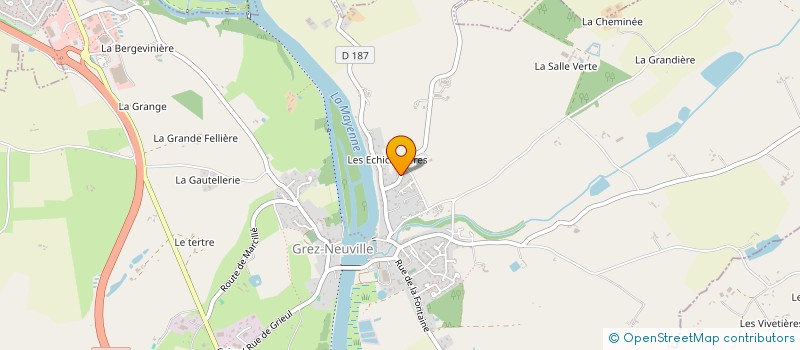 localisation de l'entreprise PZL à GREZ-NEUVILLE