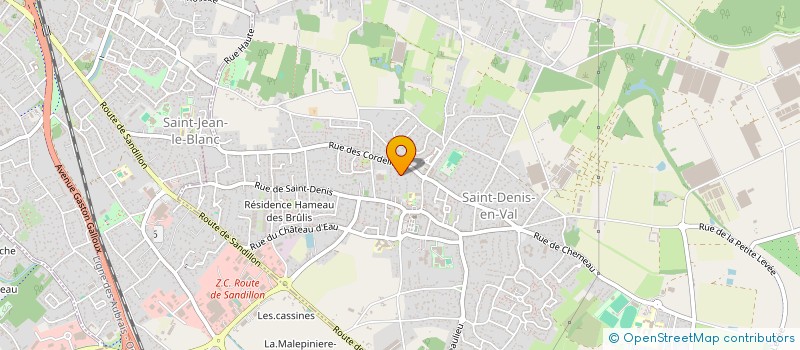 localisation de l'entreprise PZL CONSEIL à SAINT-DENIS-EN-VAL