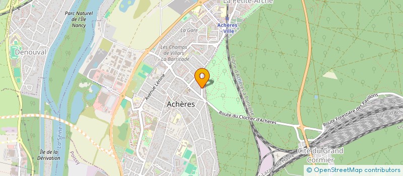 localisation de l'entreprise PZL IMMO  ACHERES