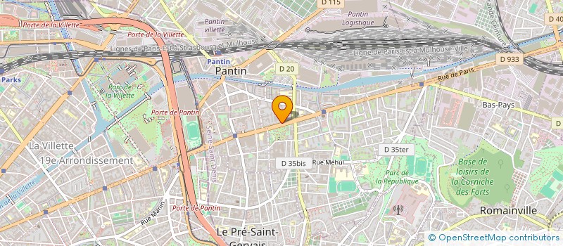 localisation de l'entreprise PZZL à PANTIN