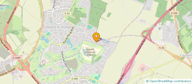 localisation de l'entreprise Q&B SCI  MAGNY-LE-HONGRE