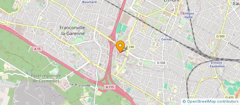 localisation de l'entreprise Q BAC à ERMONT