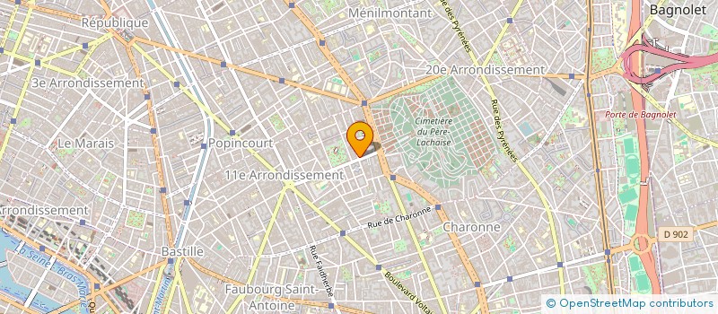 localisation de l'entreprise Q BAR  PARIS