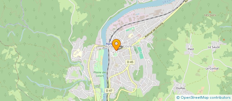 localisation de l'entreprise Q DE BOUTEILLES  AUREC-SUR-LOIRE