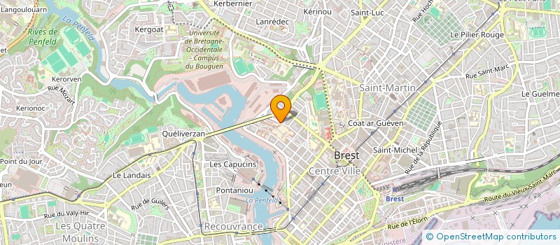 localisation de l'entreprise Q&E PATRIMOINE  BREST