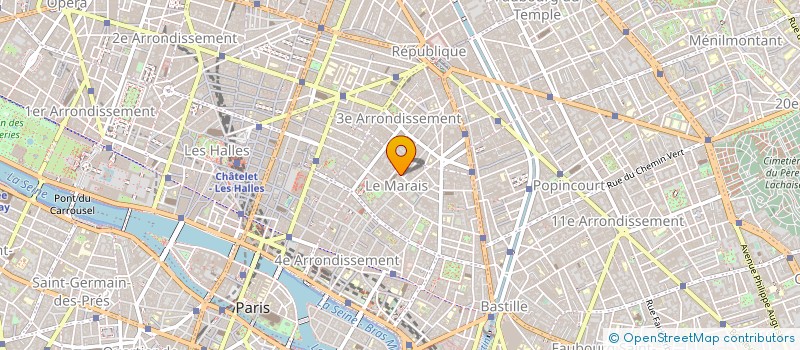 localisation de l'entreprise Q H S C I  PARIS