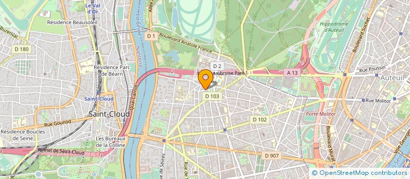 localisation de l'entreprise Q I PRODUCTIONS  BOULOGNE-BILLANCOURT