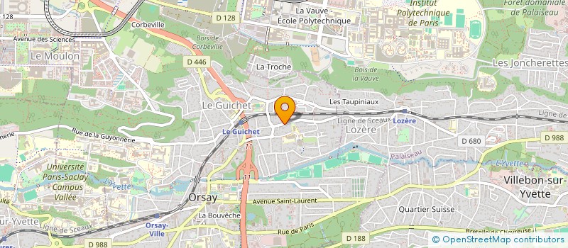 localisation de l'entreprise Q.L.C. 2000 à ORSAY