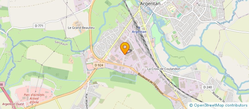 localisation de l'entreprise Q.L.S  ARGENTAN