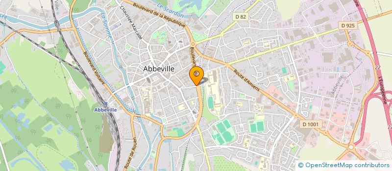 localisation de l'entreprise Q. LIEVIN  ABBEVILLE