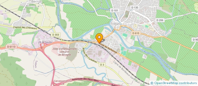 localisation de l'entreprise Q M P C  TREBES