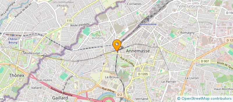 localisation de l'entreprise Q&N à ANNEMASSE