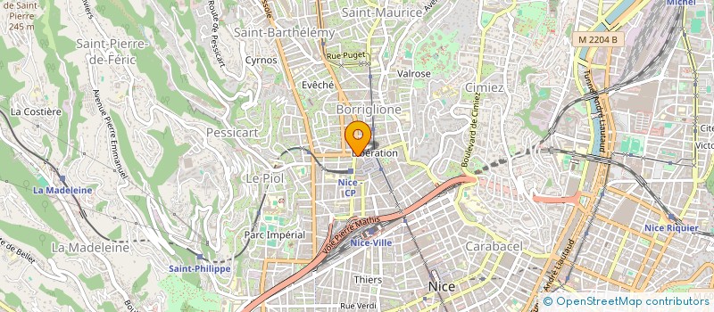 localisation de l'entreprise Q - N  NICE