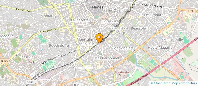 localisation de l'entreprise Q.P.C. PRODUCTION  NIMES