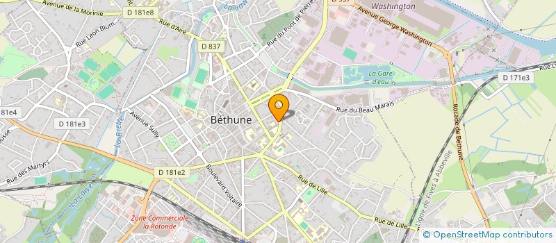 localisation de l'entreprise Q.R.A. SERVICES à BETHUNE