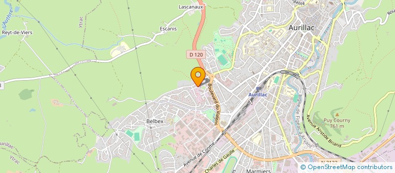 localisation de l'entreprise QA-VODE à ARPAJON-SUR-CERE