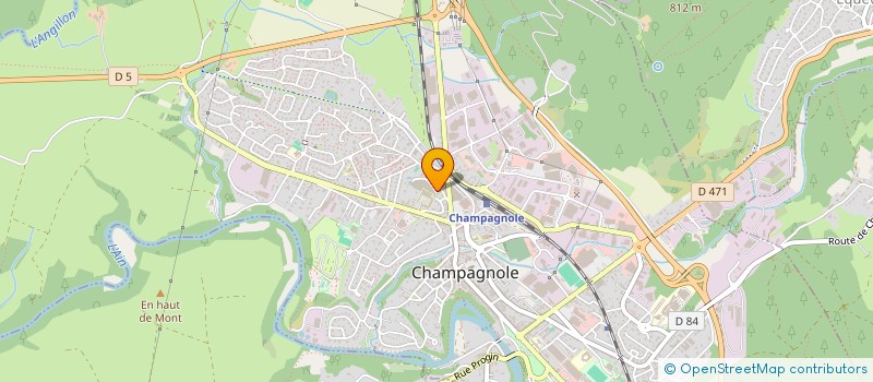 localisation de l'entreprise QA2C  CHAMPAGNOLE