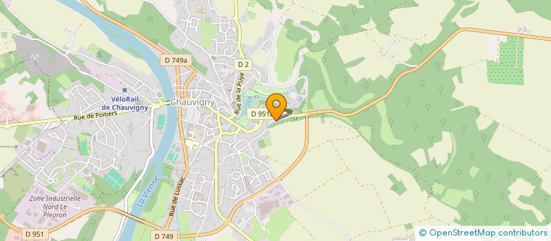 localisation de l'entreprise QAB  CHAUVIGNY