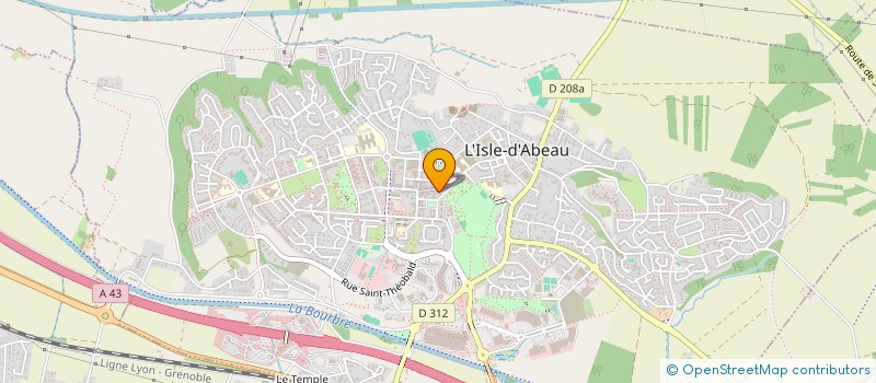 localisation de l'entreprise QABEL  L'ISLE-D'ABEAU