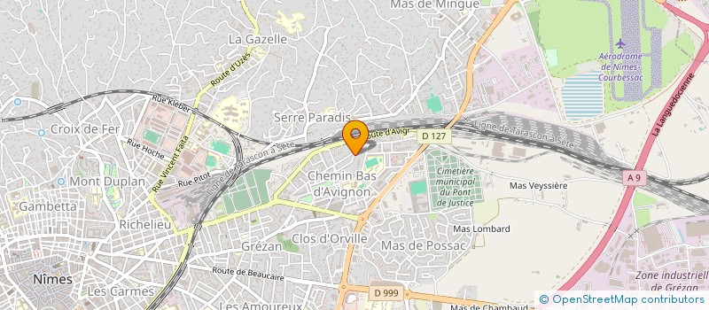 localisation de l'entreprise QAF IMPORT  NIMES