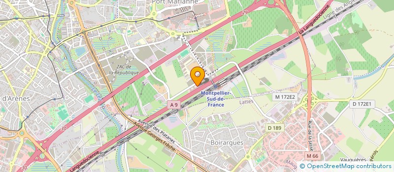 localisation de l'entreprise QAIR CA CHAPELLE HUGON à MONTPELLIER
