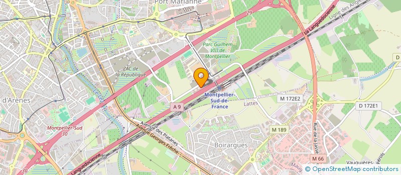 localisation de l'entreprise QAIR CA GUEUGNON  MONTPELLIER