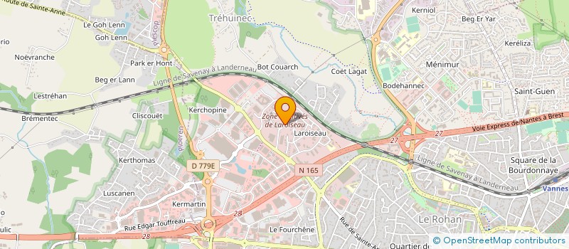 localisation de l'entreprise QANTALIS SERVICES R.H. à VANNES