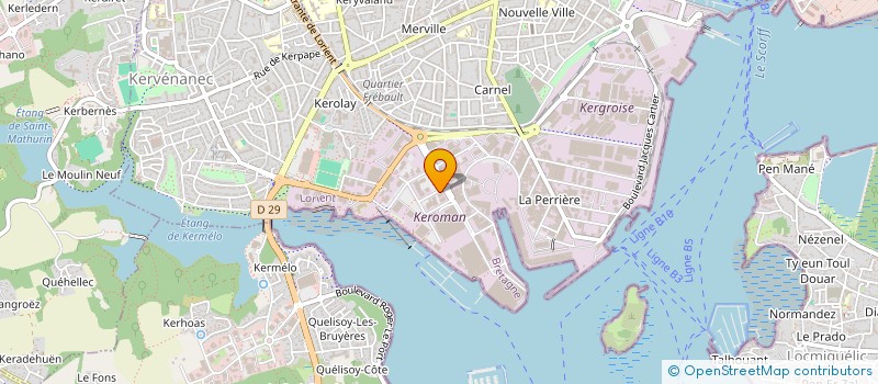 localisation de l'entreprise QAPTUR à LORIENT