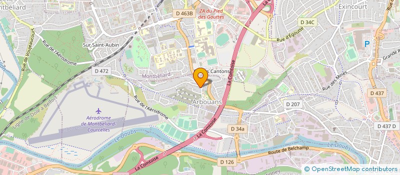 localisation de l'entreprise QARS  ARBOUANS