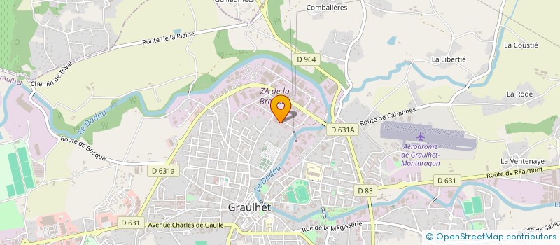 localisation de l'entreprise QASI  GRAULHET