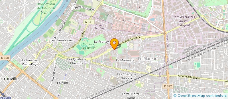 localisation de l'entreprise QAYYUM CHARITY  SARTROUVILLE