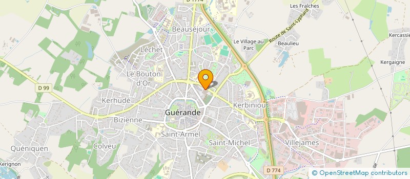 localisation de l'entreprise QB GUERANDE  GUERANDE