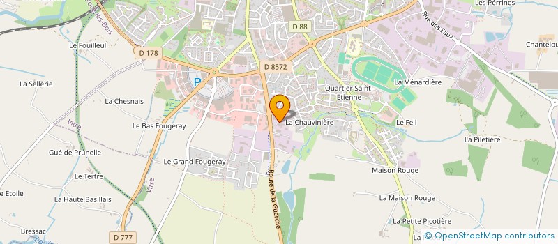 localisation de l'entreprise QB MULTISPORT à VITRE