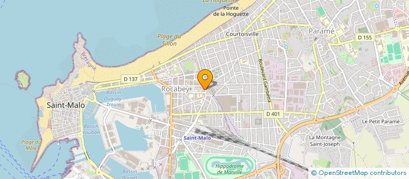 localisation de l'entreprise QBP à SAINT-MALO